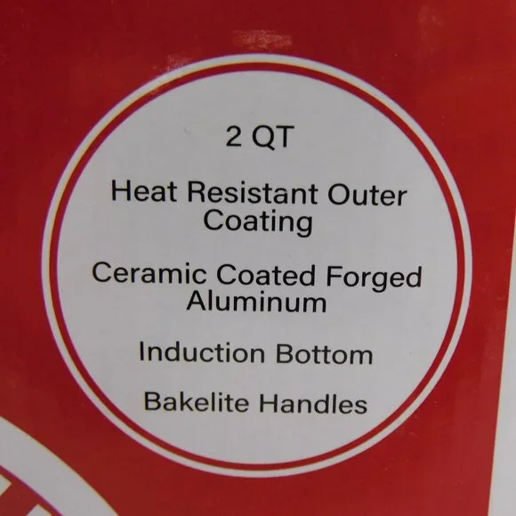 Chef's Counter 6" Sauce Pan W/Glass Lid 2qt. (New) - Picture 4 of 8